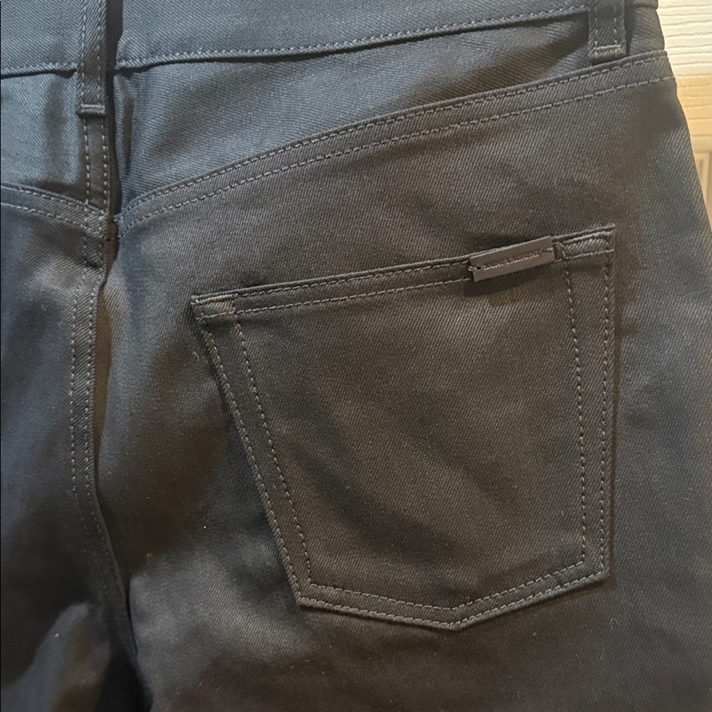 Saint Laurent Men's Raw Black Jeans size 32 - Picture 5 of 5